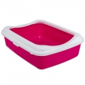 Bild 1 von Trixie Katzentoilette Classic mit Rand  / (Variante) pink/weiß