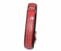 Karlie VINTAGE Strass Halsband 3-reihig - Rot